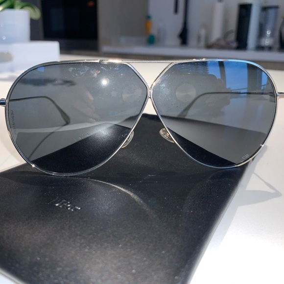 DIOR STELLAIRE3 AVIATOR LIGHT GOLD/GREY BLUE - Picture 4 of 5